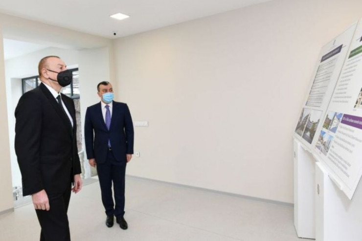 Prezident İlham Əliyev Şağan Reabilitasiya Pansionatının açılışında