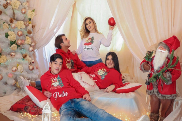 Roza Zərgərli qızı və oğlu ilə... -  FOTOLAR 