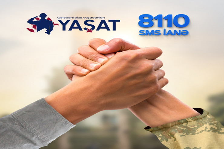“YAŞAT" Fonduna  8110 SMS vasitəsilə ianə etmək imkanı yaradılıb