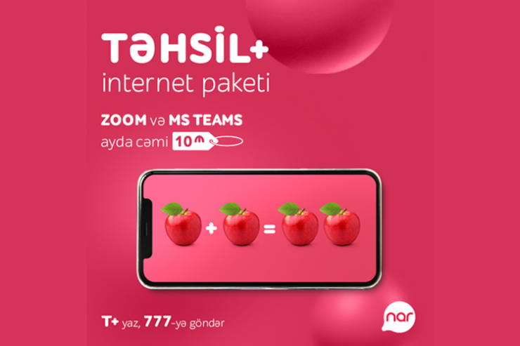 "Nar" onlayn təhsil alanlar üçün yeni internet paketini təqdim edib