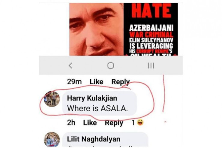 Erməni təşkilatından səfirimizə TƏHDİD 