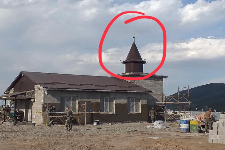 Xocalıda tikilən məscid