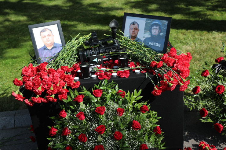 Şəhid jurnalistlər anılır -  FOTOLENT 