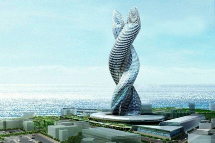 1 kilometr hündürlüyündə inşası planlaşdırılan "Kobra" kompleksinin layihəsi