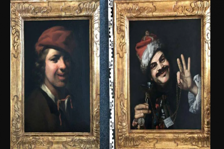 Zibil qutusundan tapılan antik rəsm əsərləri