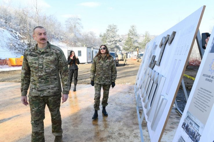 Prezident İlham Əliyev və birinci xanım Mehriban Əliyeva Şuşa şəhərində