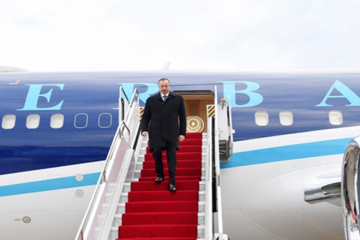 Prezident İlham Əliyev Naxçıvana səfər edib