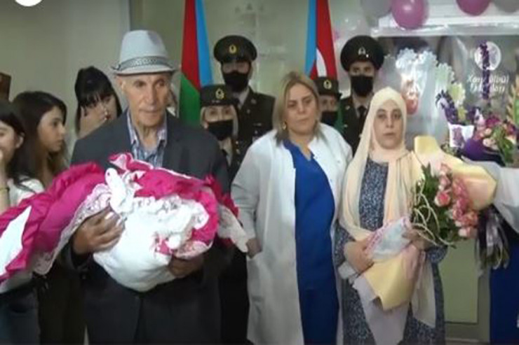 Şəhid polkovnikin yeni doğulan qızına Cənnət adı verildi - REPORTAJ 