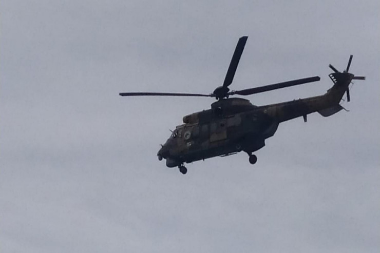 Nasaz olan helikopter