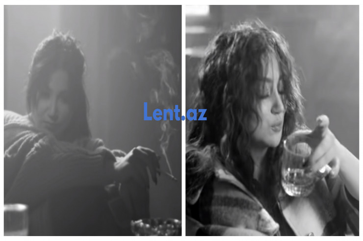 Damlanın əlində içki, siqaret - YENİ VİDEOSU ÜZƏ ÇIXDI  