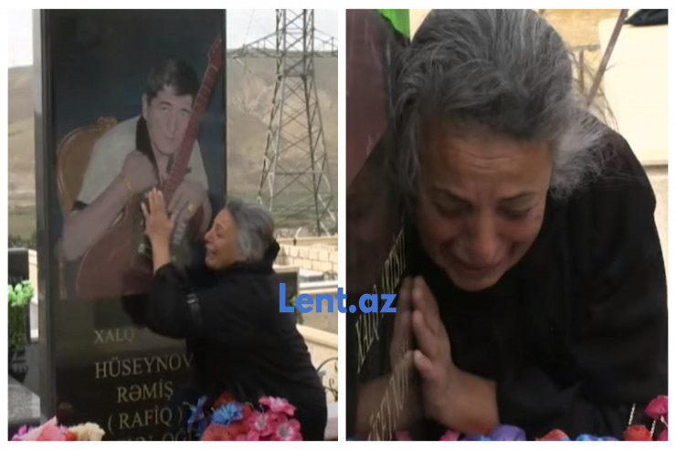 Gülü Rəmişin qəbri üstə HÖNKÜR-HÖNKÜR AĞLADI  - VİDEO  