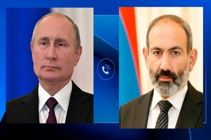 Rusiya Prezidenti Vladimir Putin, Ermənistan Baş naziri Nikol Paşinyan