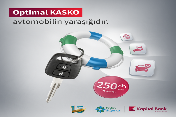 "BirKart" sahibləri PAŞA Sığortadan taksitlə kasko sığortası əldə edə bilərlər