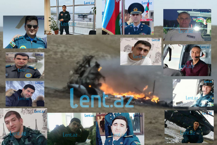 Helikopter qəzasında həlak olanlara şəhid statusu veriləcək 