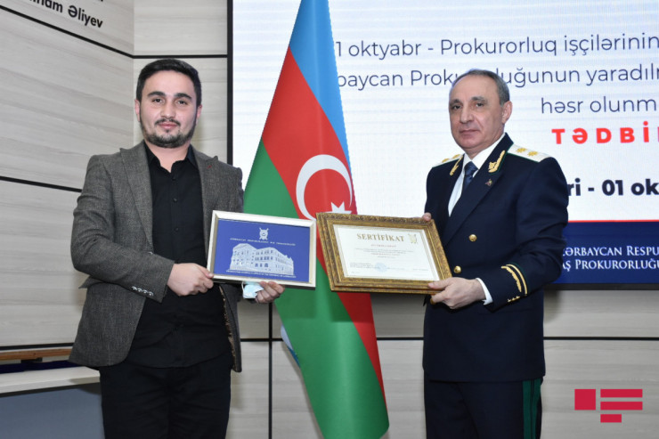 "APA Group" "Prokurorluğun dostu" mükafatına layiq görüldü
