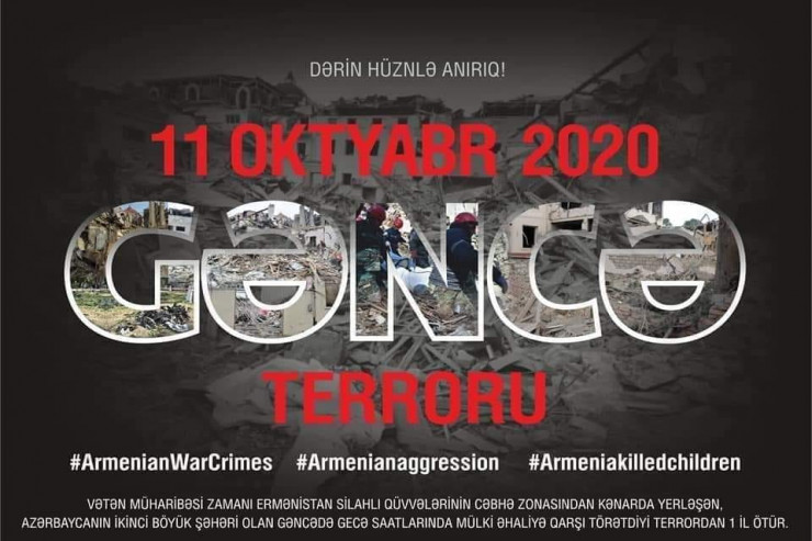 Gəncə terrorundan 1 il ötür