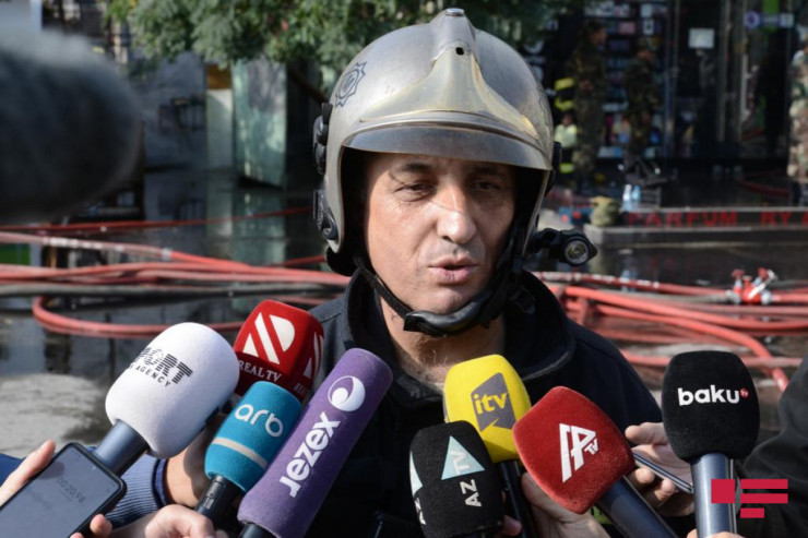 Bakıda ticarət mərkəzindəki yanğın TAM LOKALLAŞDIRILDI 