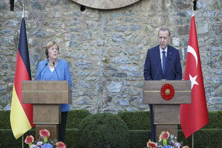 Angela Merkel və Rəcəb Tayyib Ərdoğan