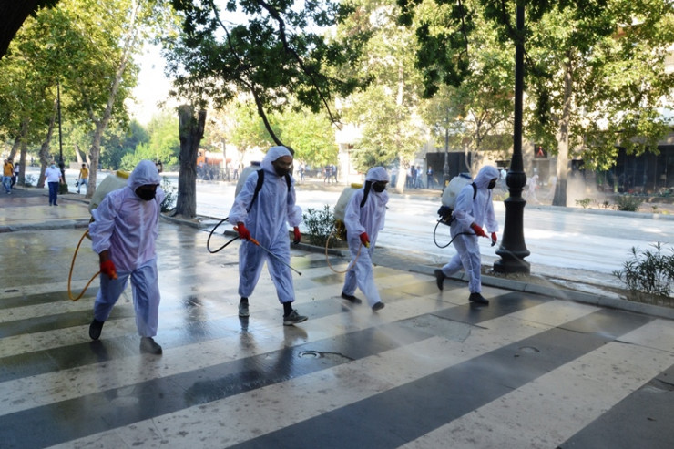Bu gün paytaxt yenə dezinfeksiya edilir