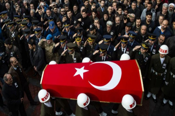 Suriayada şəhid olan türk əsgərlərinin sayı 3-ə çatıb