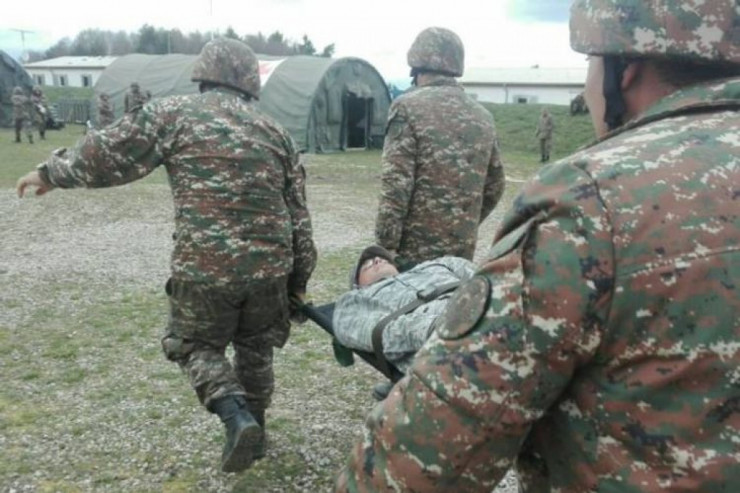 Erməni hərbçinin meyiti Şuşada təhvil verildi