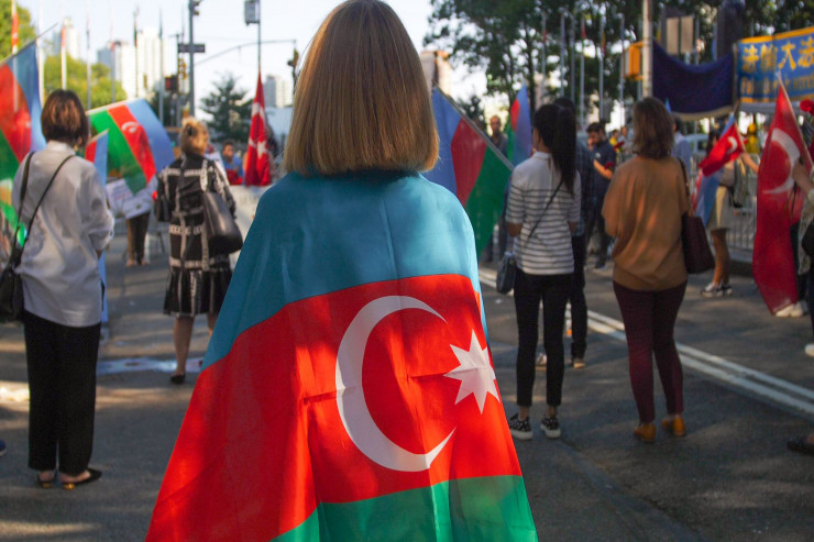 ABŞ-da BMT binası qarşısında Anım Günü ilə bağlı aksiya keçirildi - FOTO 