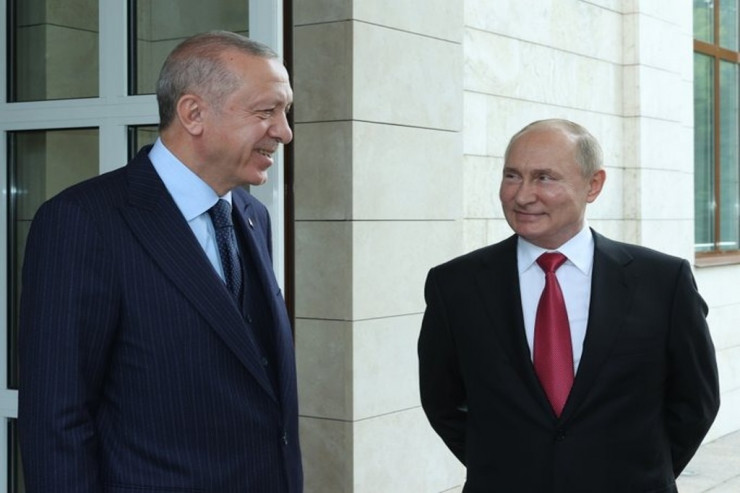 Türkiyə Prezidenti Rəcəb Tayyib Ərdoğan Rusiya Prezidenti Vldamir Putinlə