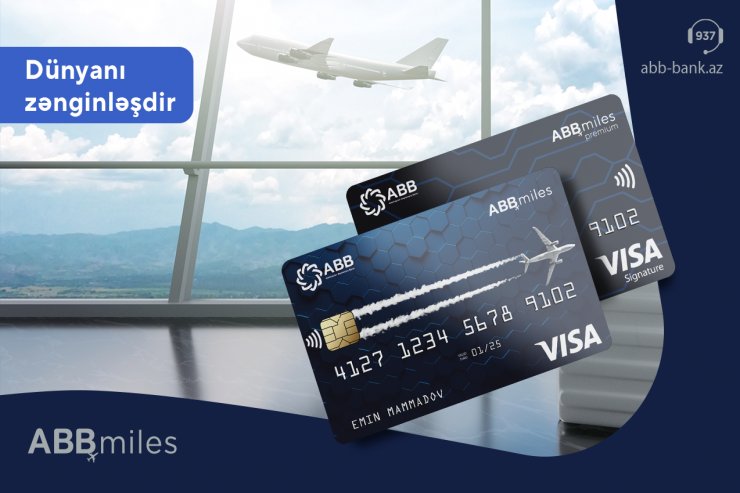 ABB Miles indi Visa kartları ilə!