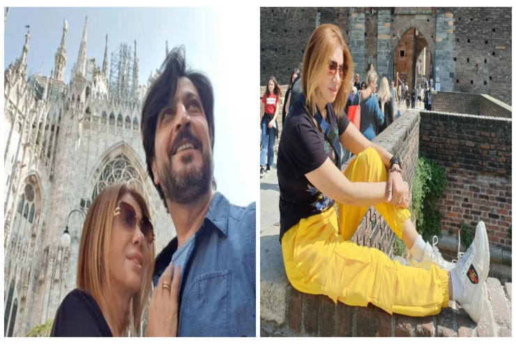 Azərbaycanlı məşhur cütlük İtaliyaya getdi - FOTO 