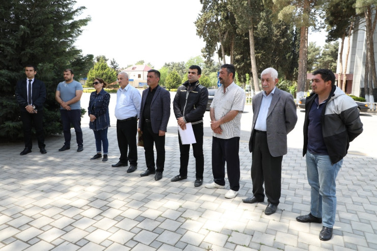 "Səyyar qəbul otağı" Salyanda quruldu - FOTO 