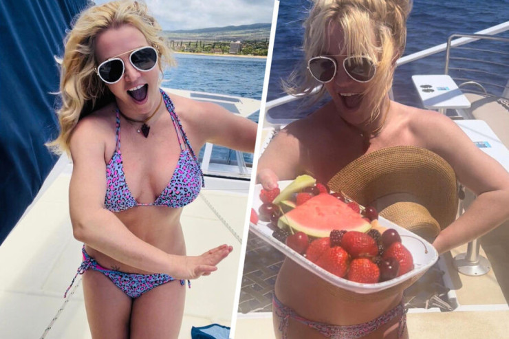 Britni Spirs yaxtada görüntülənib