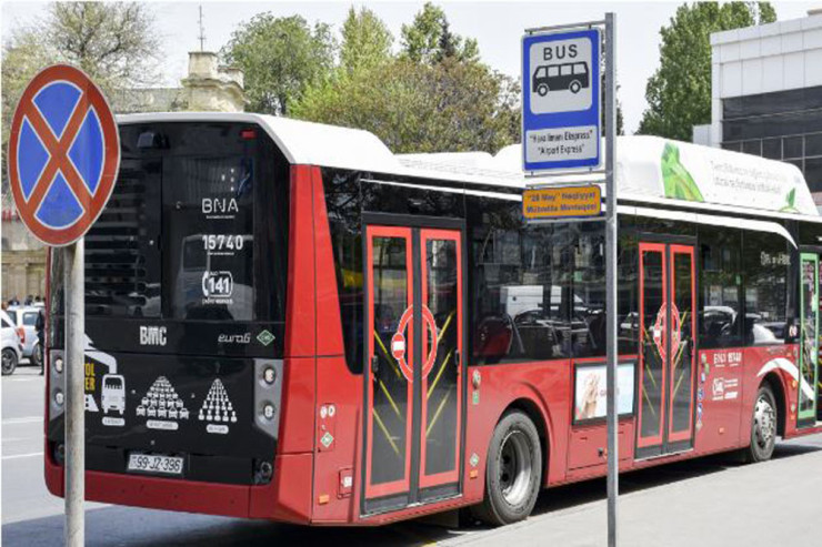 Bakıda 124 avtobusun  hərəkət intervalında gecikmə var