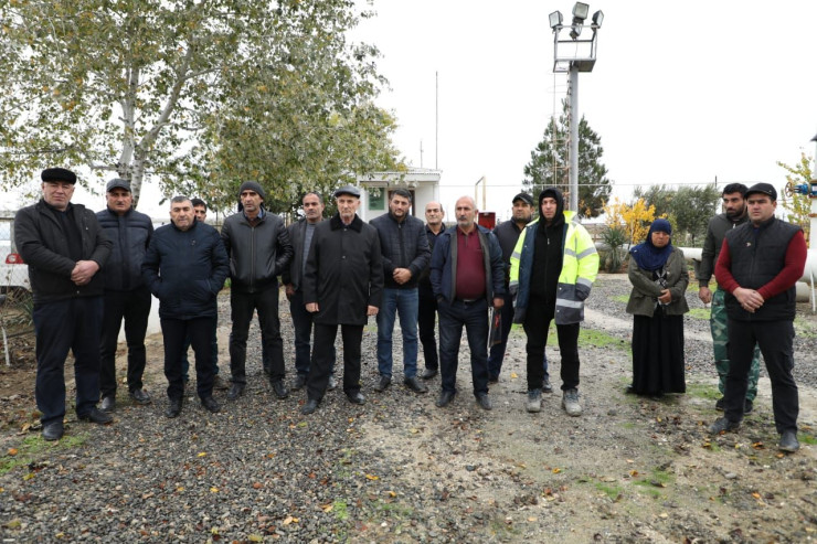 Salyanda sahibkarlar təbii qazla bağlı problemləri bildirdilər -FOTO 