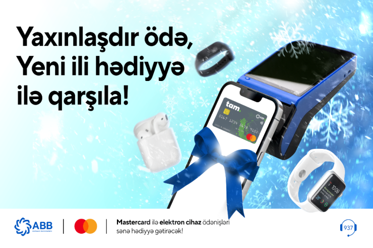 ABB-nin Mastercard kartları ilə təmassız ödənişlər apar, hədiyyələr qazan® 