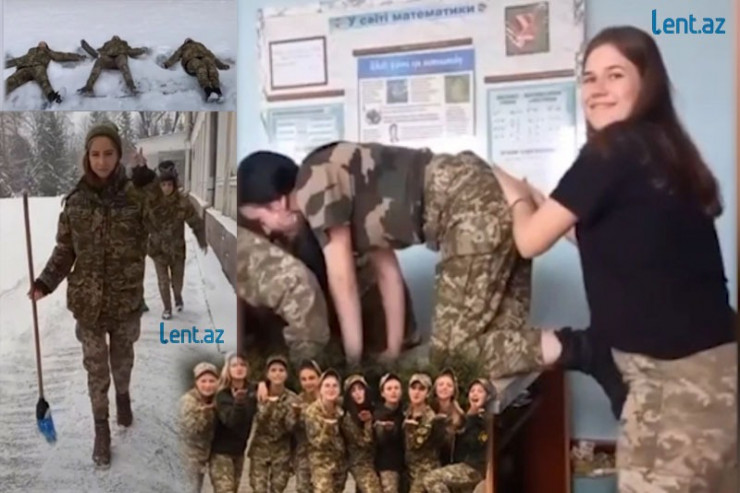Ukraynadakı hərbçi qadınların  VİDEOSU   gündəm oldu