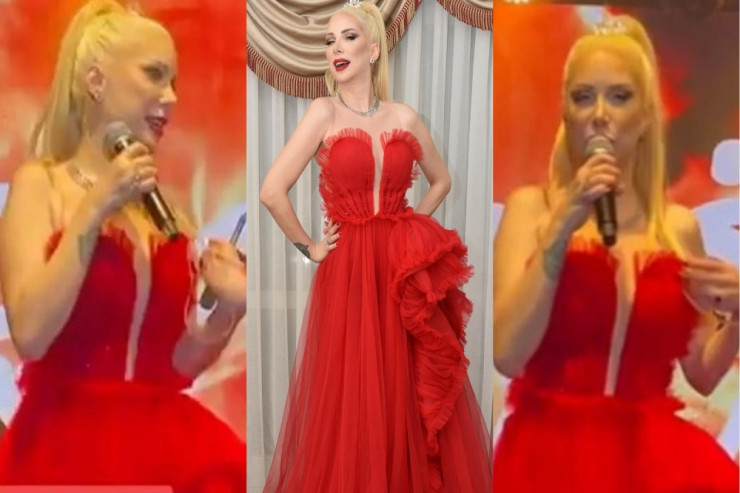 Müğənni sərxoş halda səhnədə YIXILDI 