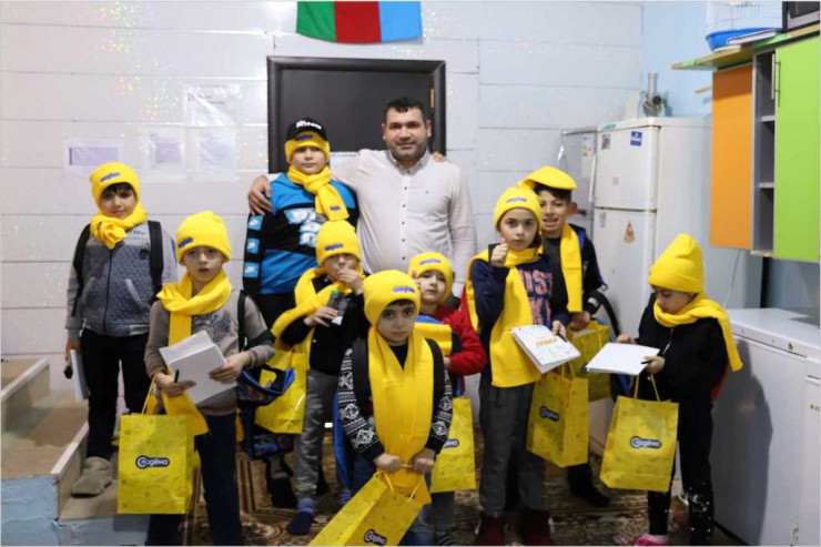 “Avrora" Qrup uşaq sığınacaqlarında məskunlaşan uşaqları sevindirib -FOTO 