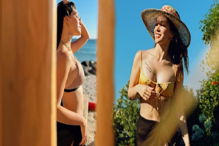 Məşhur aktrisadan tətil FOTOLARI 