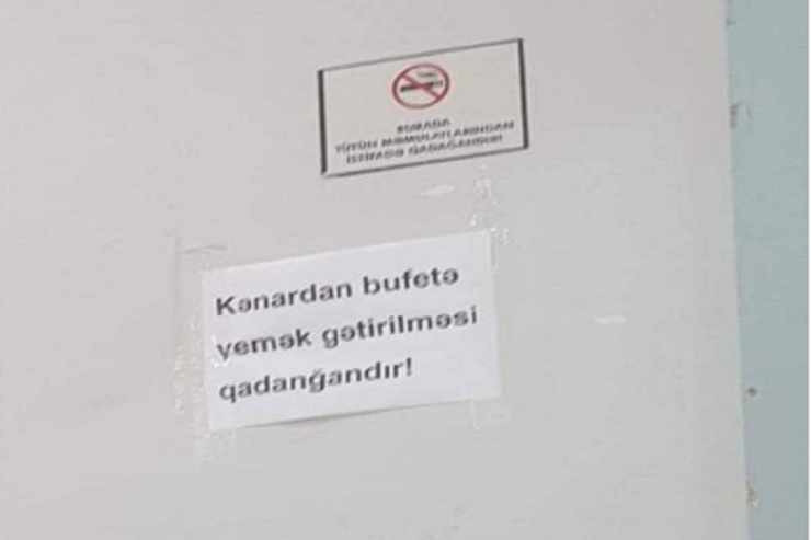 Daha bir universitetdən tələbələrə "YEMƏK QADAĞASI" 