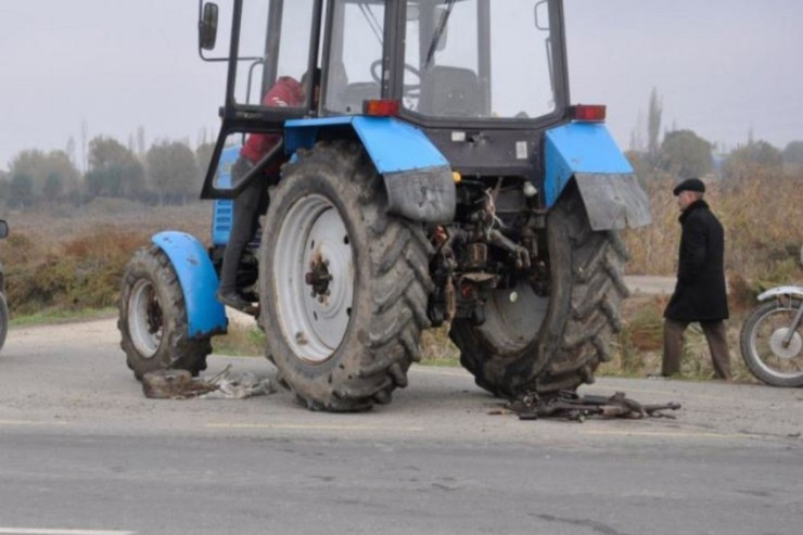 Azərbaycanda məktəblini traktor vurub öldürdü