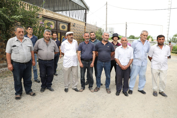 Şəmkirdə vətəndaşlarla görüş keçirildi - FOTO 