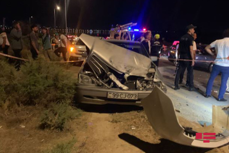 Abşeronda yol qəzası: 3 YARALI  -FOTO 