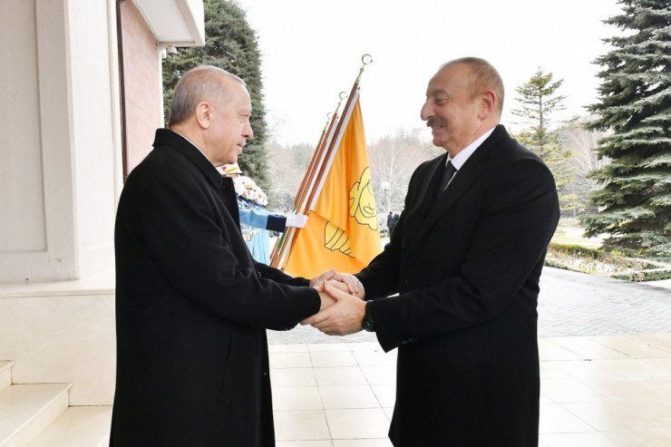 Azərbaycan və Türkiyə prezidentləri arasında görüş keçirildi - YENİLƏNİB 