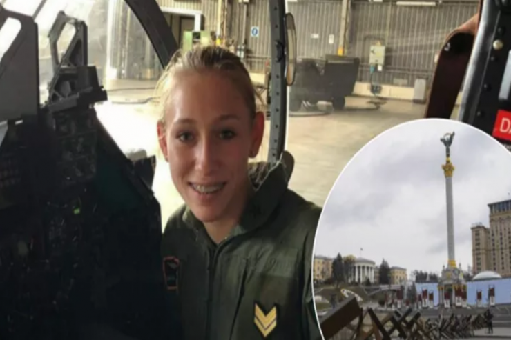 İtaliyanın  qadın pilotu   Kiyevin müdafiəsində