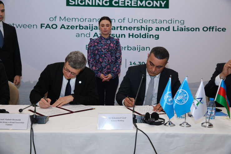 BMT FAO ilə “Azərsun Holdinq” arasında əməkdaşlıq memorandumu imzalanıb® 