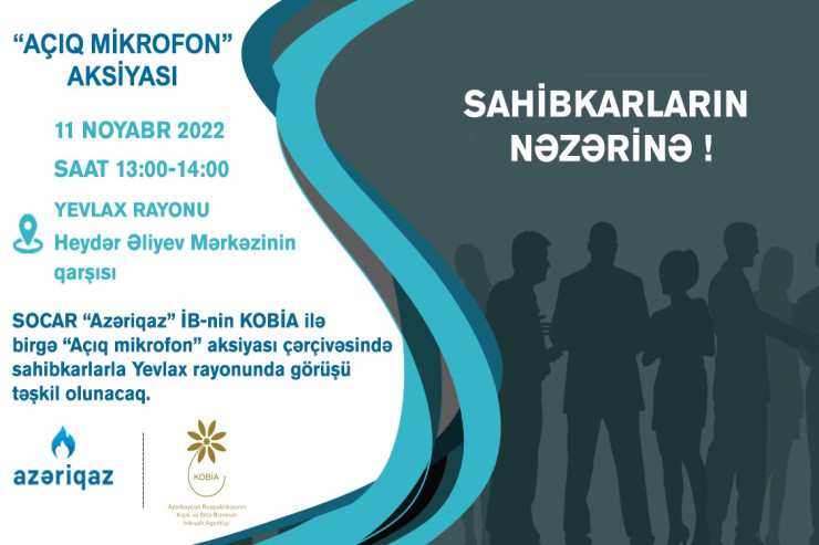 Sahibkarlarla növbəti görüş Yevlax rayonunda keçiriləcək