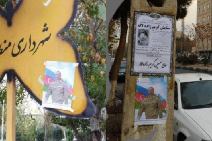 Güney Azərbaycanda küçələr İlham Əliyevin şəkillərinə  büründü