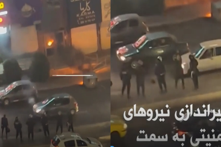 İranda polis artıq mənzillərə ATƏŞ AÇIR  - VİDEO 