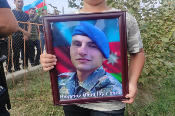 Şəhid Ümid Həsənov Qubada dəfn edildi