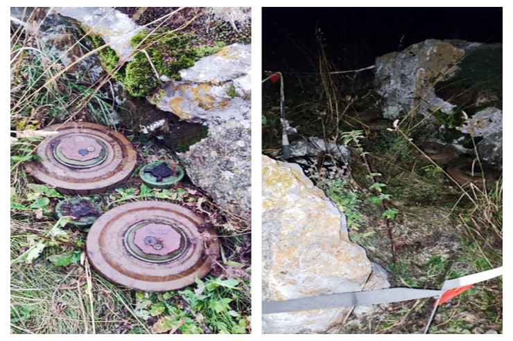 Ermənilərin 5 gün əvvəl minaladıqları ərazi belə təmizlənir - VİDEO 